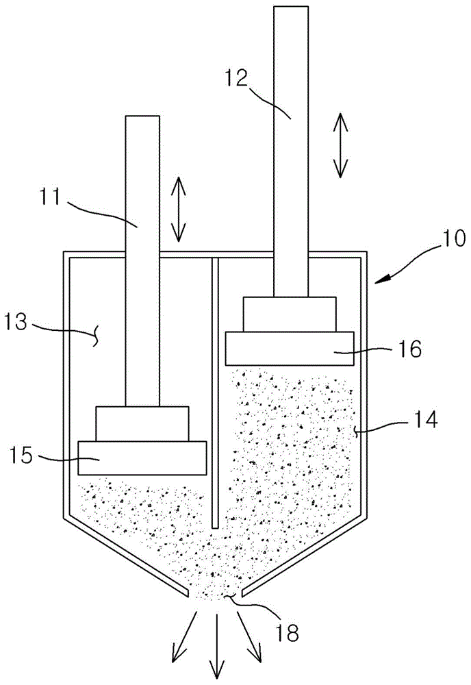 Pump type scraper head matching device