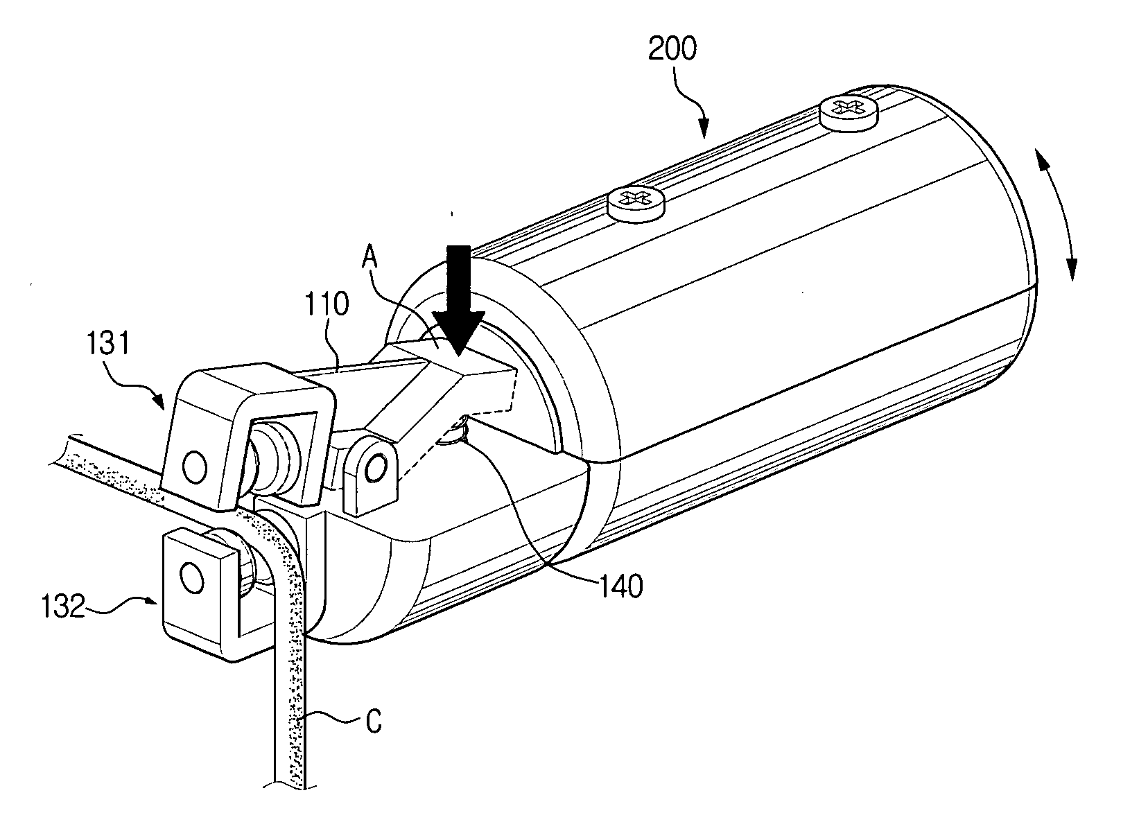 Power cord arranging device