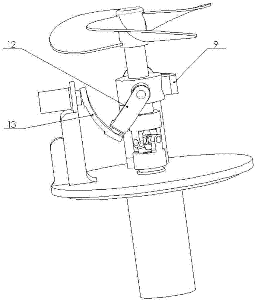 Three-degree-of-freedom parallel vector propulsion device and underwater robot with the device