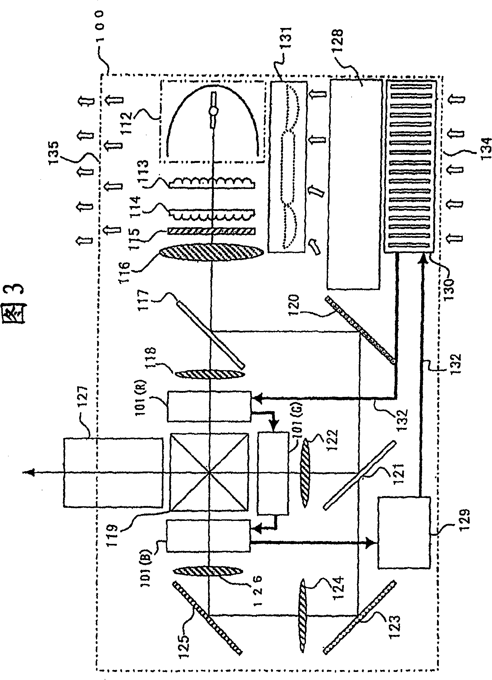 Liquid crystal projector, its liquid crystal panel, and its liquid cooler