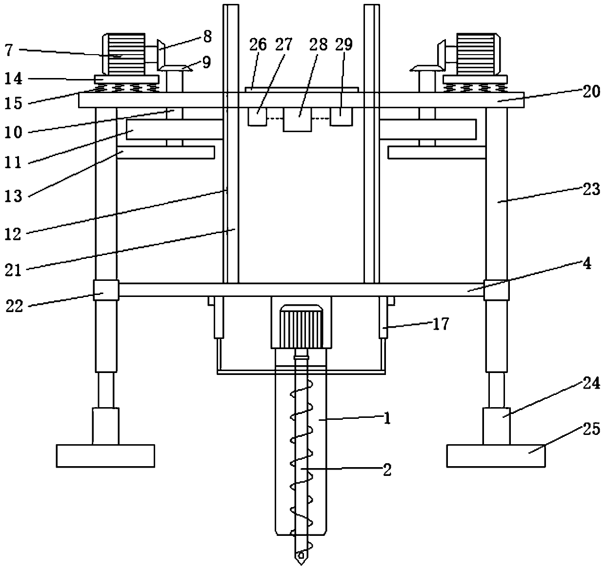 Sampling device for civil engineering rock-soil detection