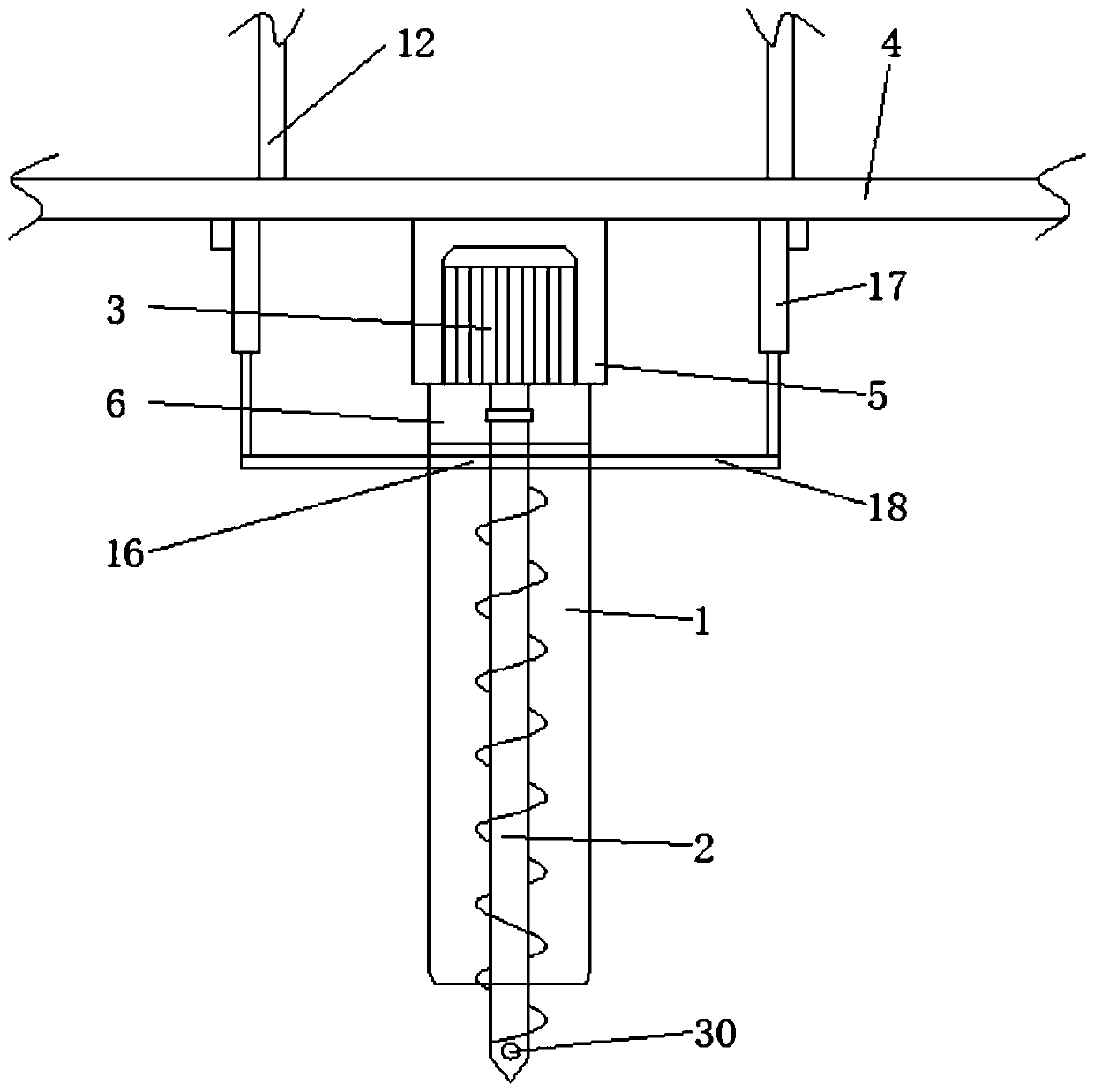 Sampling device for civil engineering rock-soil detection