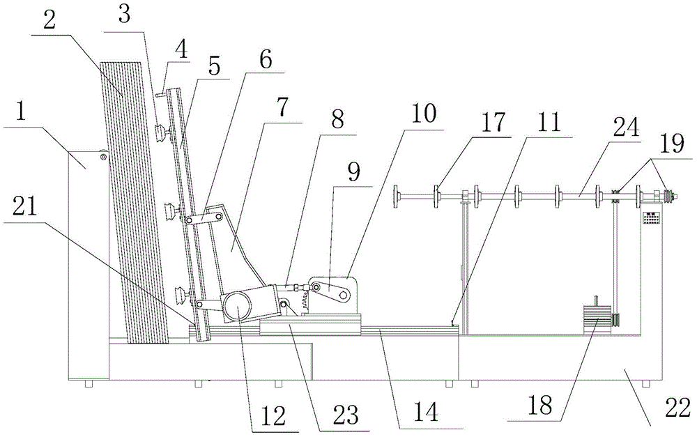 Depth-adjustable glass loading mechanism