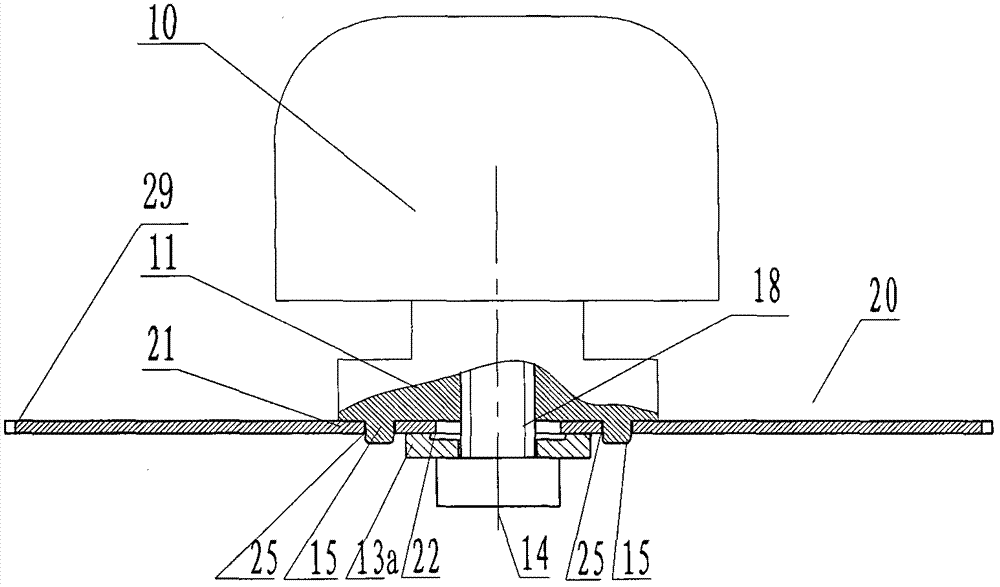 Rapid-mounting working head of multipurpose tool