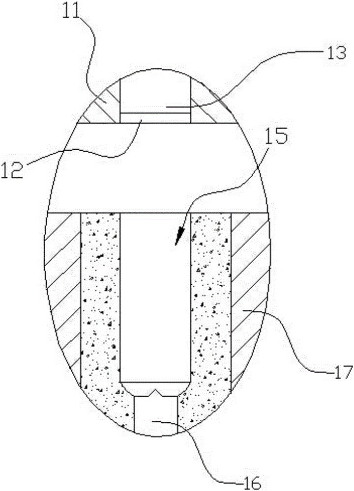 Plastic forming method of semi-hollow shaft pin