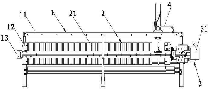 Membrane filter press for sludge treatment