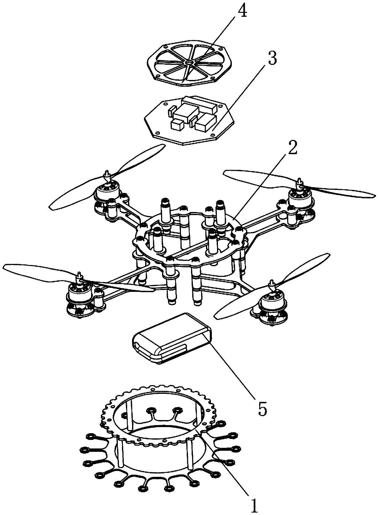 Forest patrol line fire behavior patrol protective structure and using method thereof