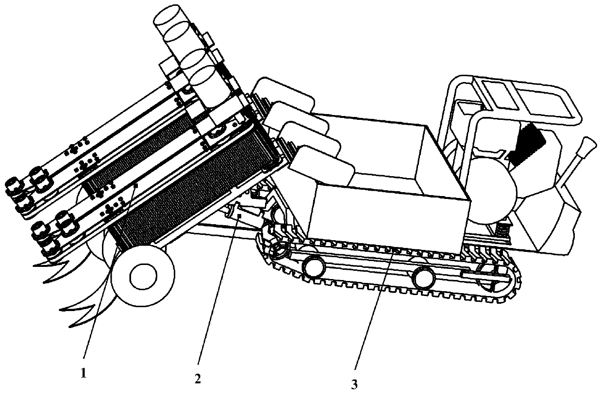 Chinese cabbage head harvester