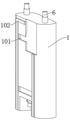 A low nitrogen gas heating water heater