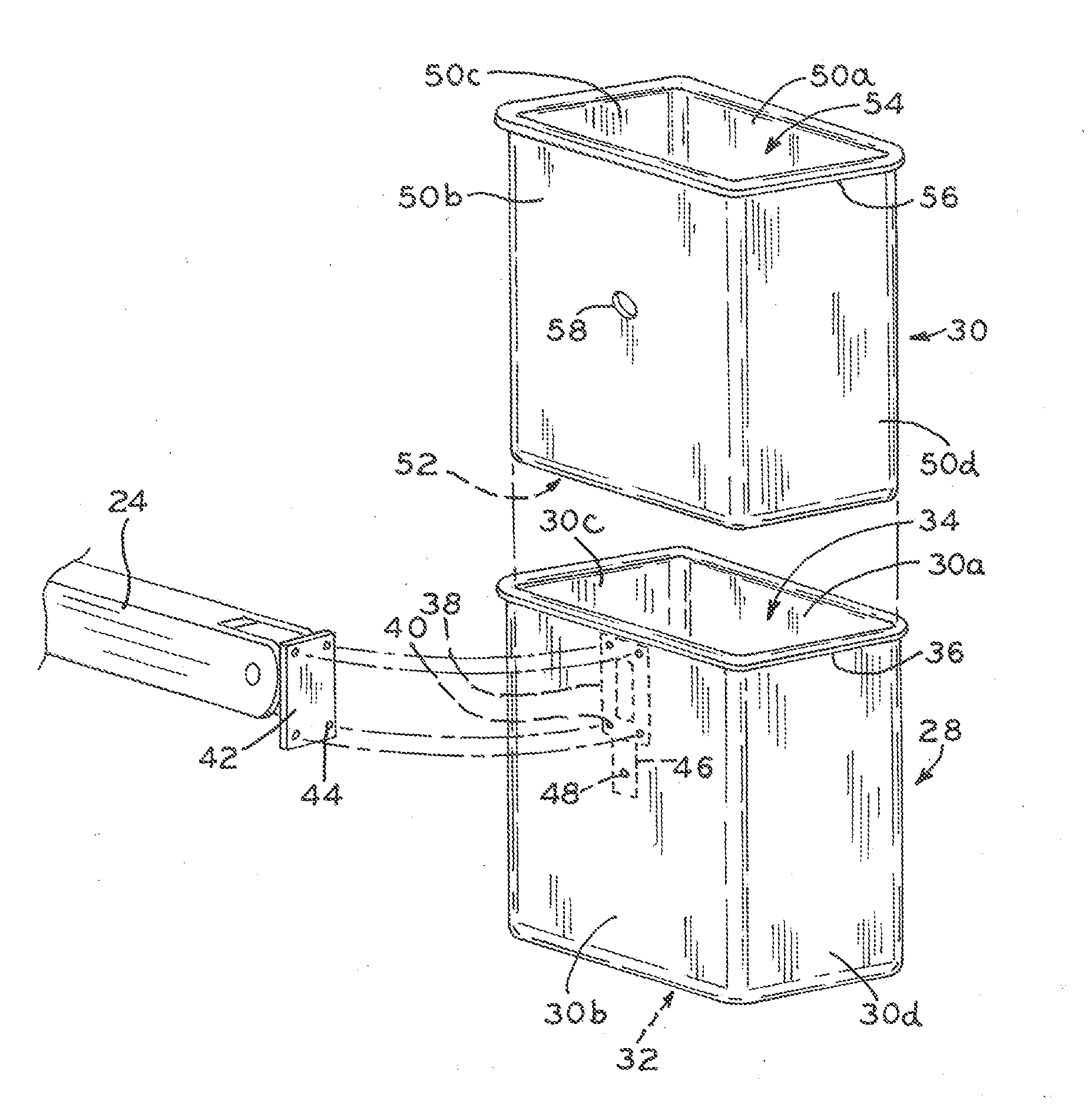 Aerial lift platform with dielectric anchor