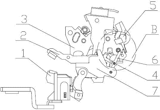 Circuit breaker structure achieving rapid releasing through electric repulsion force and circuit breaker