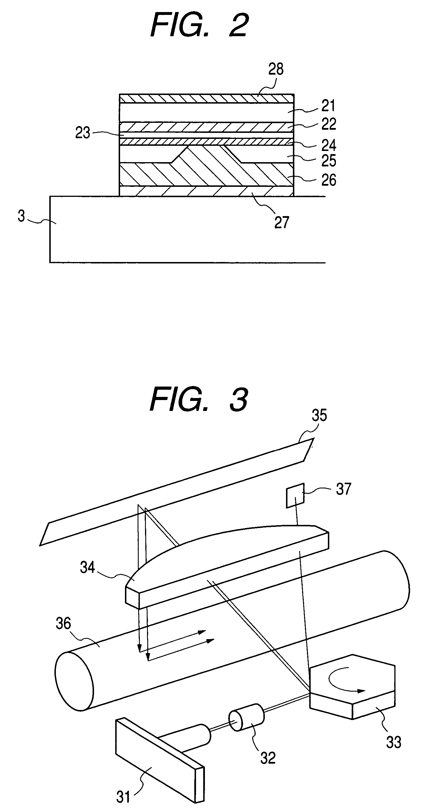 Multilaser device for receiving a plurality of back beams by a common sensor