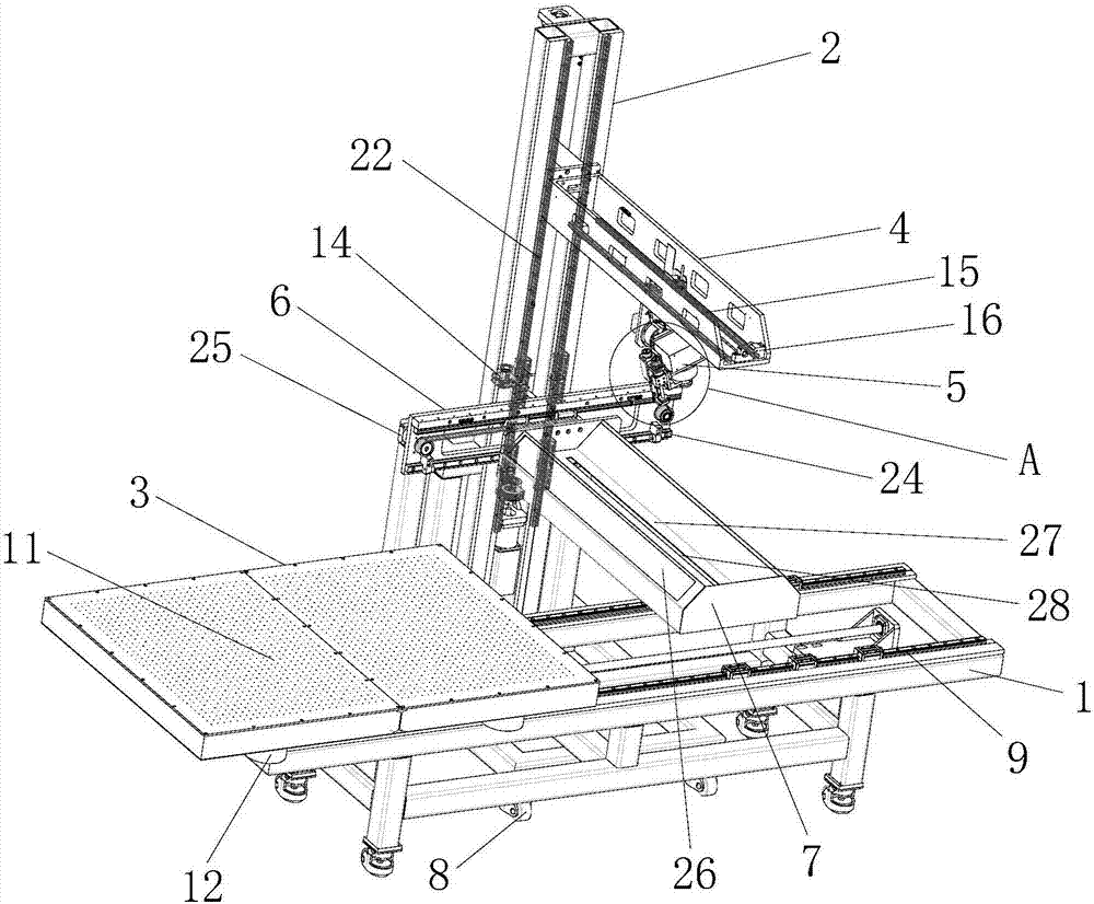 Platform moving type wide industrial scanning equipment and scanning method