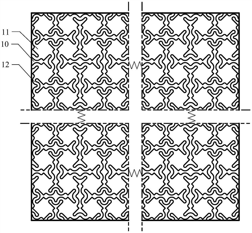 Stretchable display panel and display device