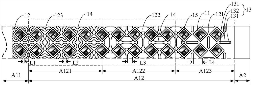 Stretchable display panel and display device