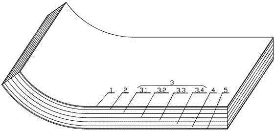 Film-coated clean-water formwork for arc-shaped bridges and its production process