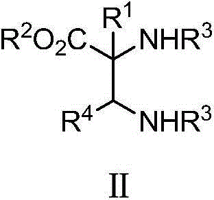 Alpha, beta-diamino acid derivative with optically active alpha-quaternary carbon and preparation method and application thereof