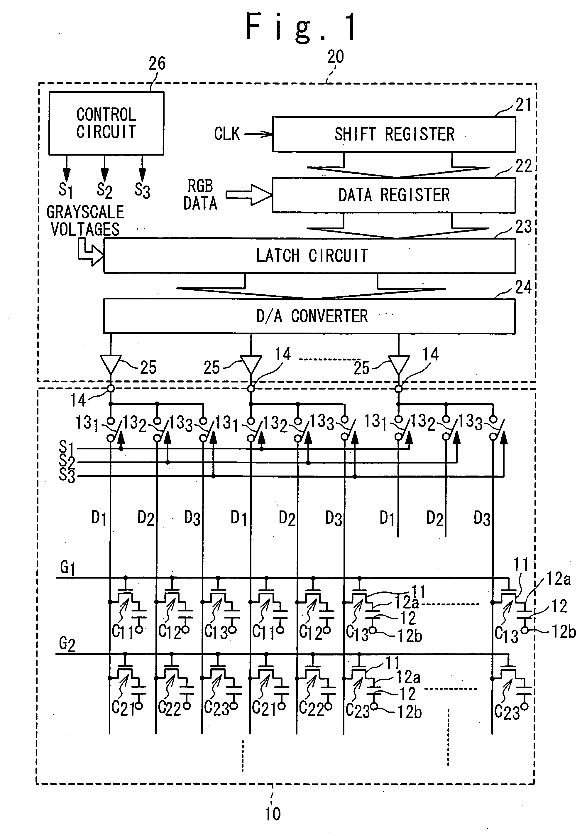 Method and apparatus for time-divisional display panel drive