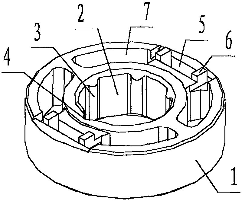 Magnetic bearing ring of micro Hall motor