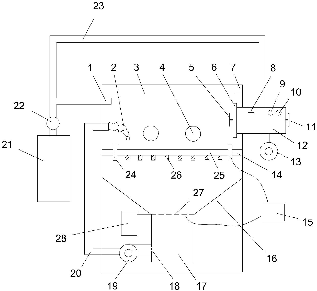 Device and method for recovering residual powder on SLM molding substrates