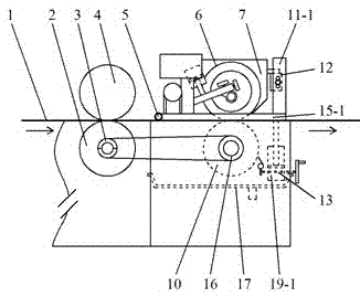 Warp printing module oriented to sizing machine