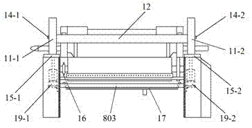 Warp printing module oriented to sizing machine