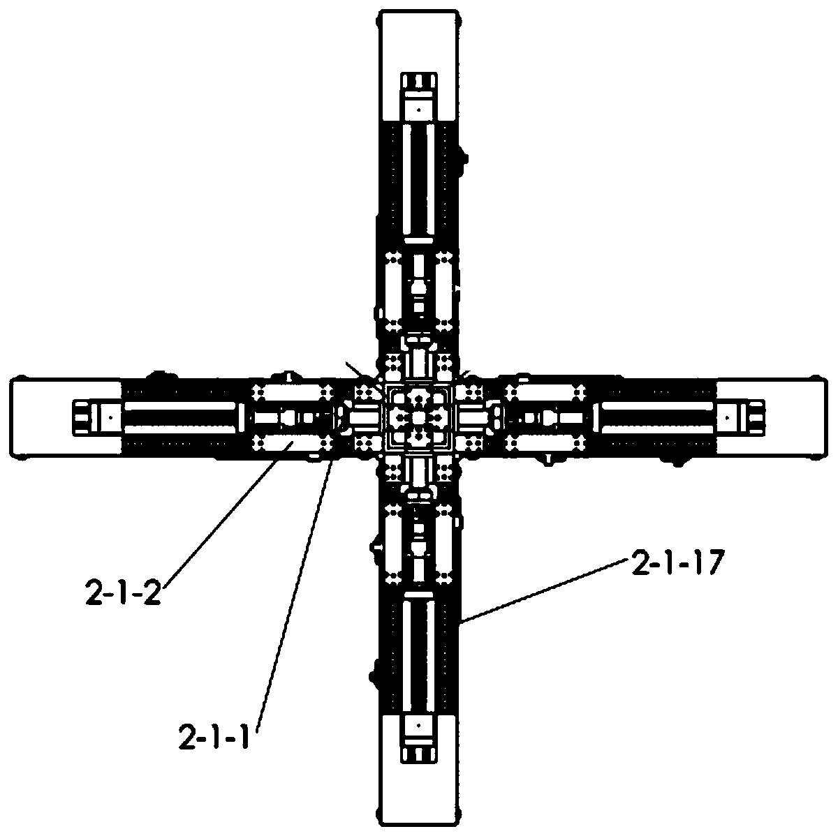 Two-way tension device with large-range adjustable tension rate and two-way tension method