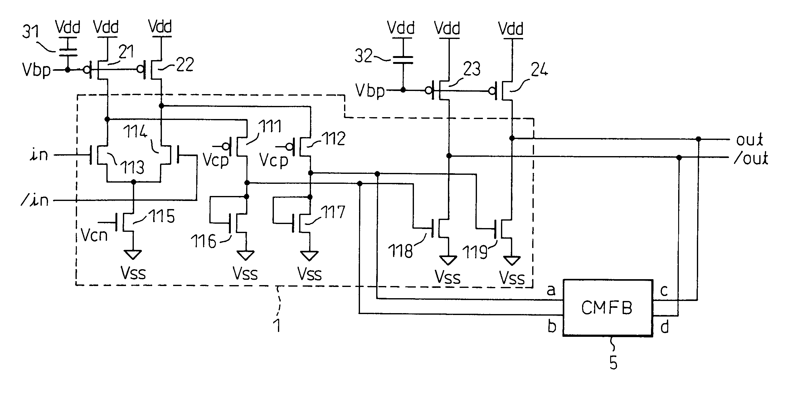 Output circuit device for clock signal distribution in high-speed signal transmission