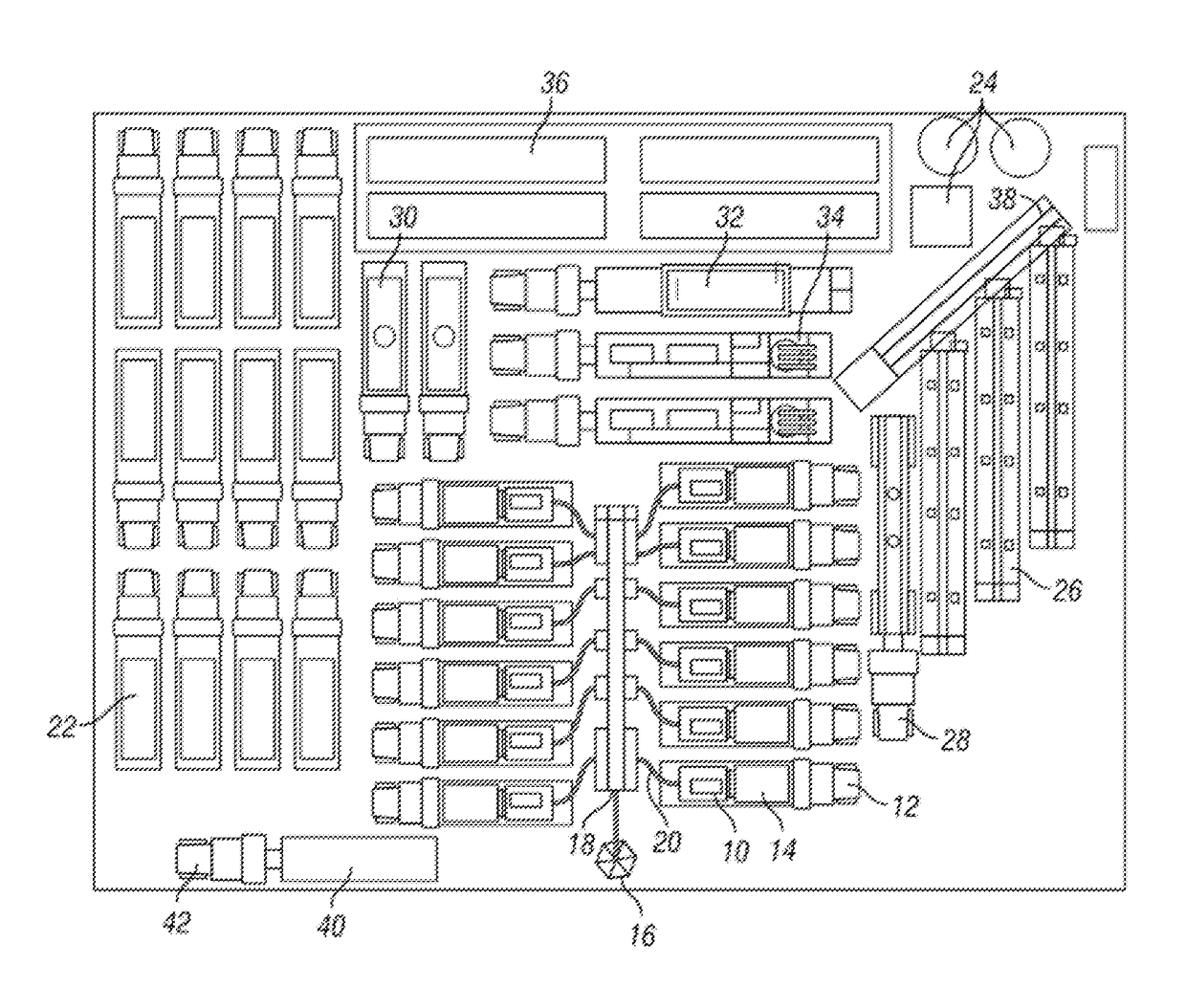 System for centralized monitoring and control of electric powered hydraulic fracturing fleet