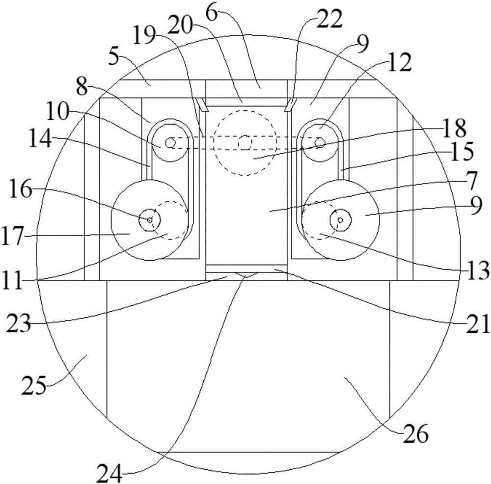 Medical clean table with belt transmission type washing mechanism