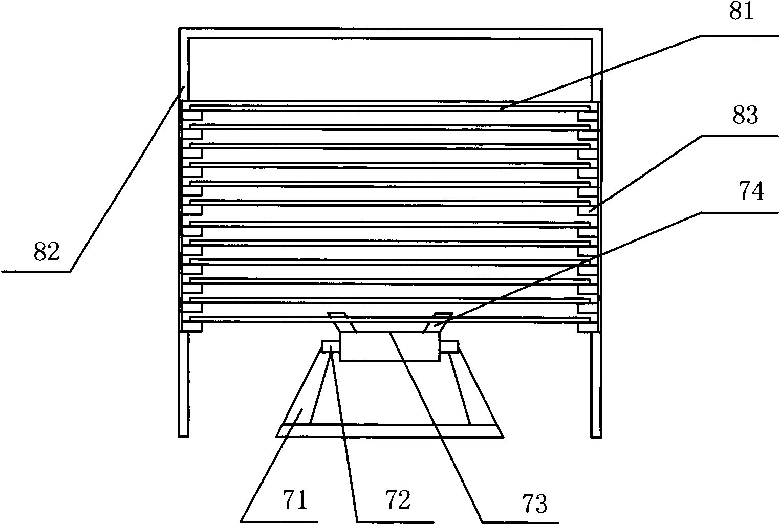 Microscopic slide automatic feeding device