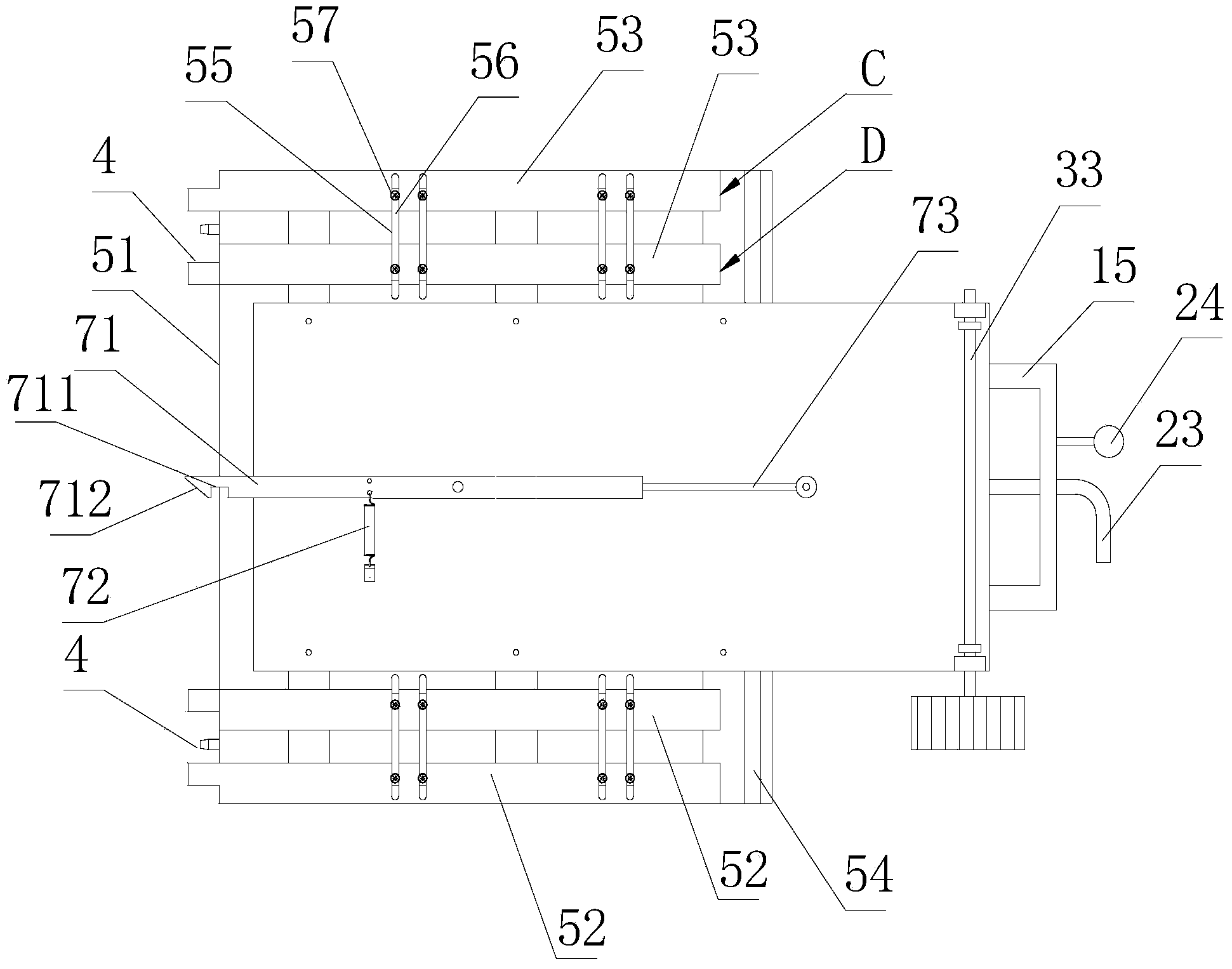 Vacuum circuit breaker transfer vehicle with adjustable width and height