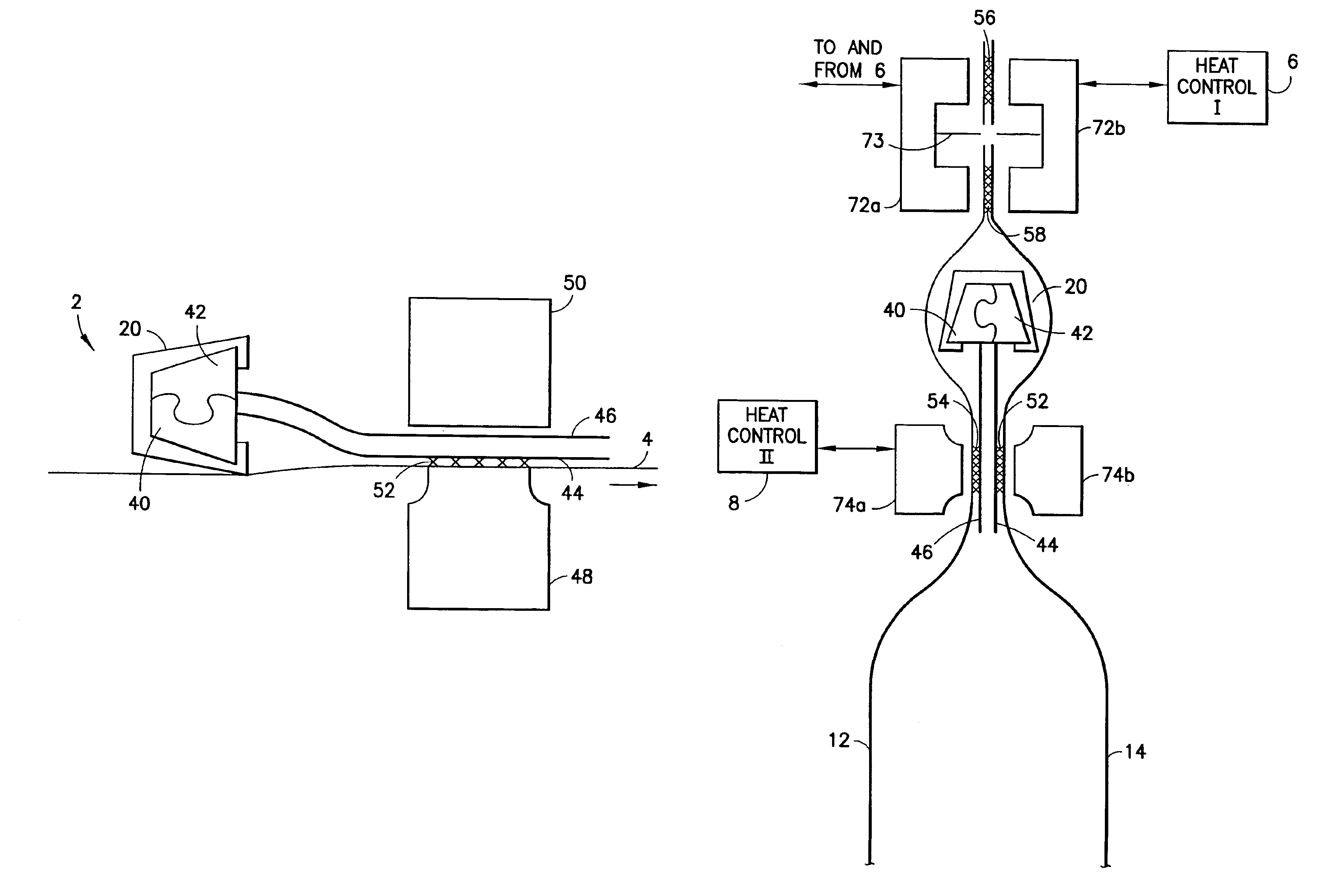 Method and apparatus for sealing zippers to bag making film