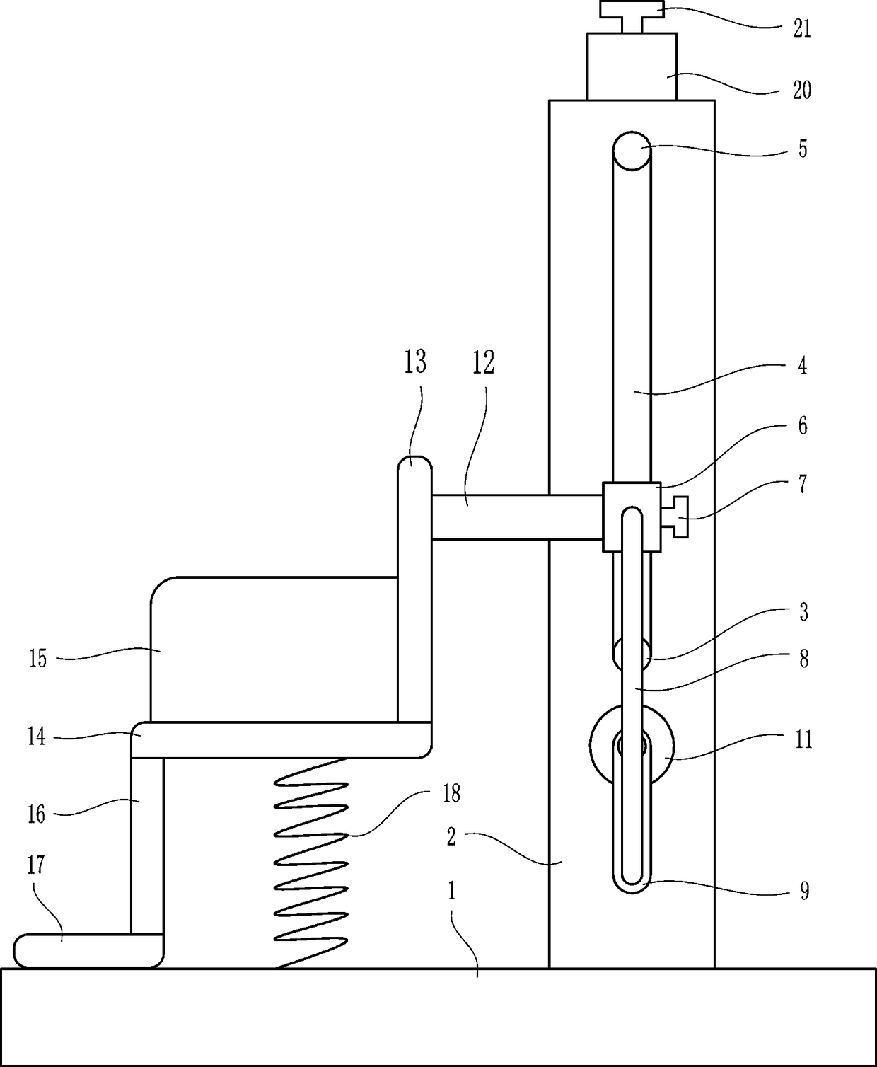 Easy-to-adjust type auxiliary vision test device for ophthalmology department