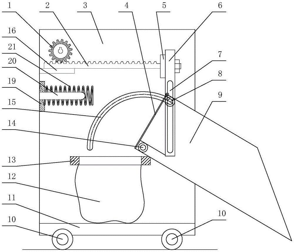 Grain bagging machine