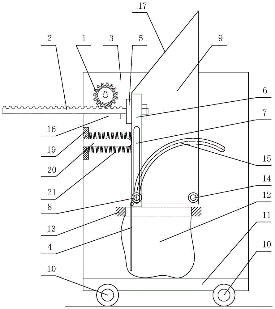 Grain bagging machine