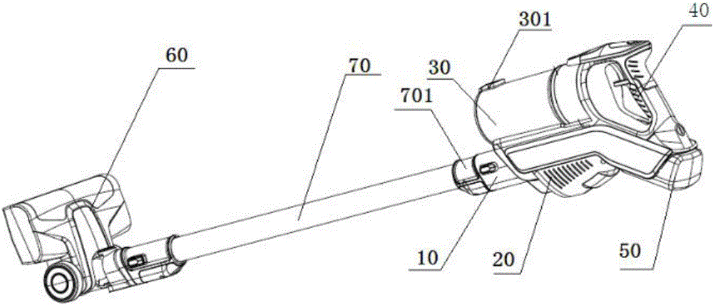 Handheld vacuum cleaner host