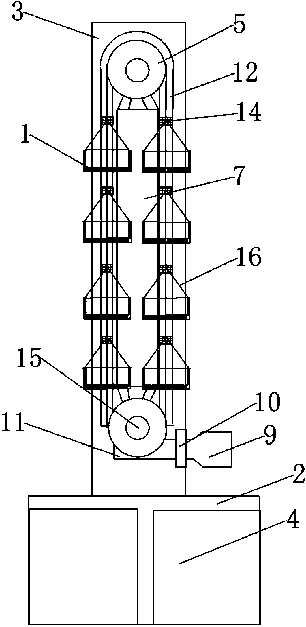 Rotary lifting book shelf