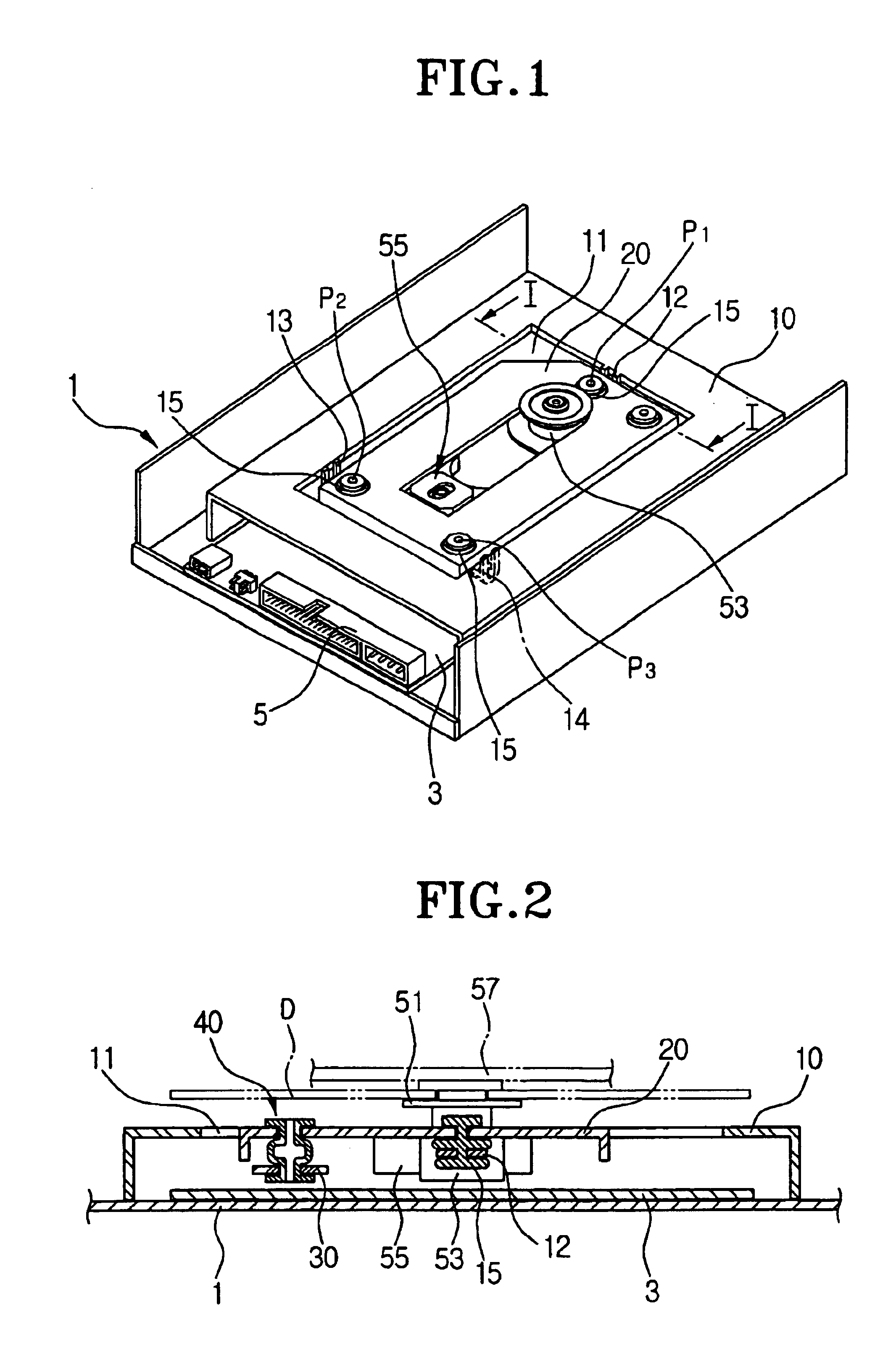 Dynamic vibration absorber for a disk player