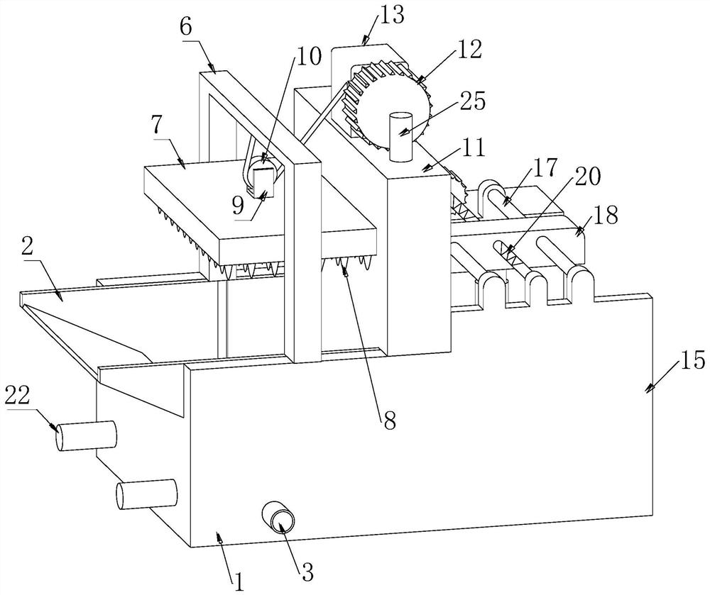 Construction waste treatment device