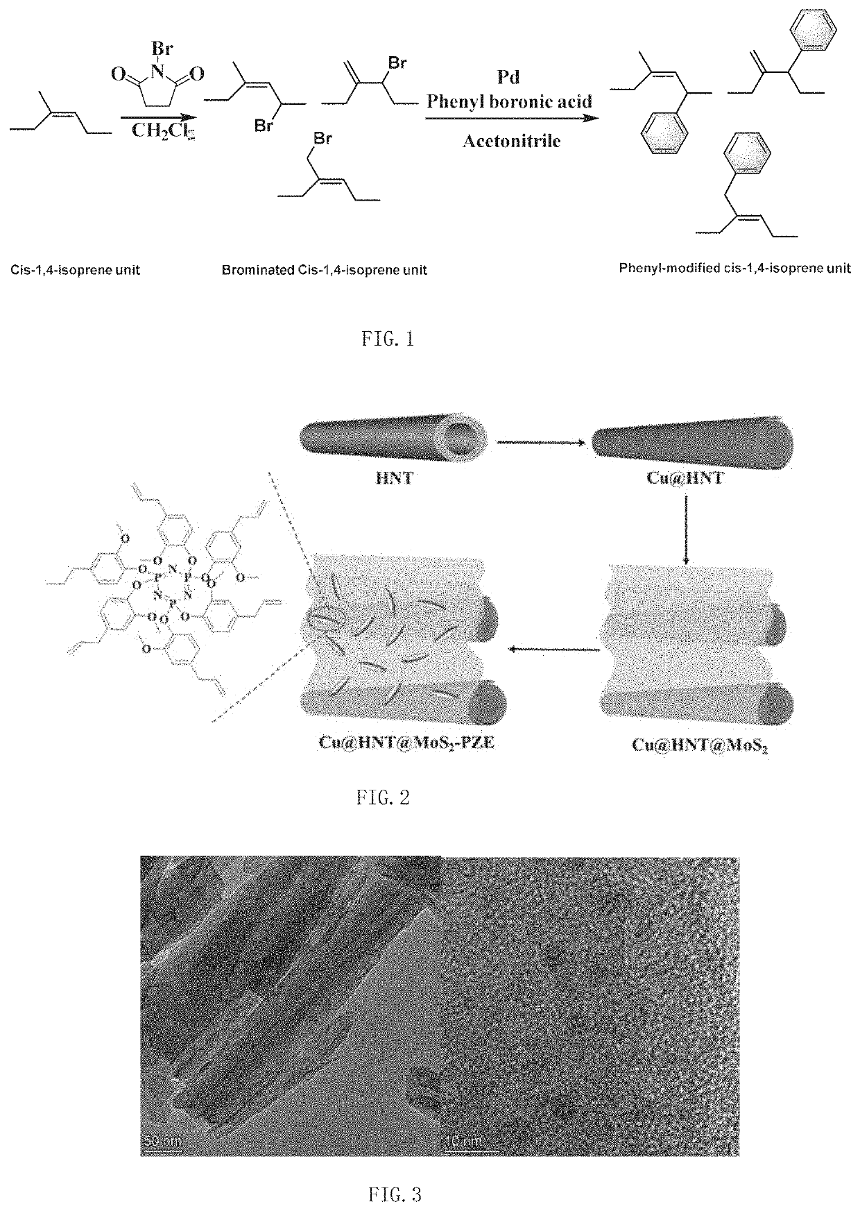 Vehicle tire rubber composite material