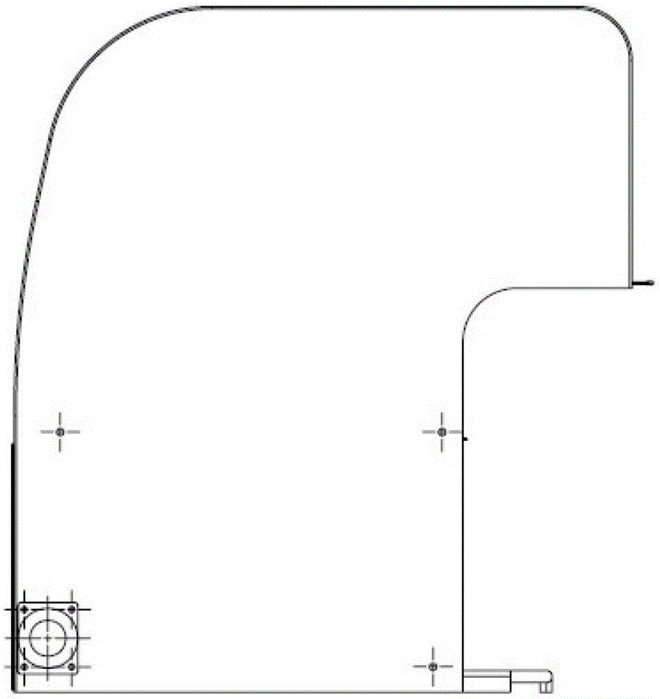 A continuous waste collection device equipped with a curtain