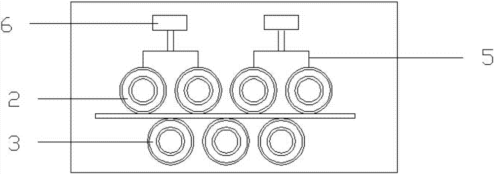 Leveling device for flat steel belt of power station boiler and manufacturing method of leveling wheels