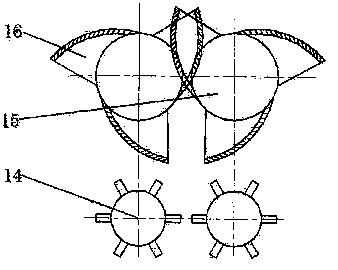 Novel whole-rod-type sugarcane combine harvester and leaf peeling conveying device thereof