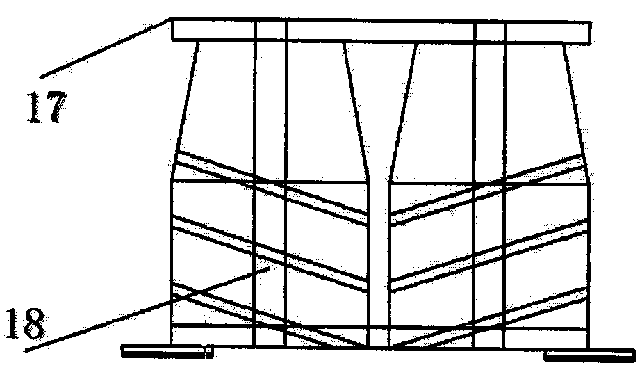 Novel whole-rod-type sugarcane combine harvester and leaf peeling conveying device thereof