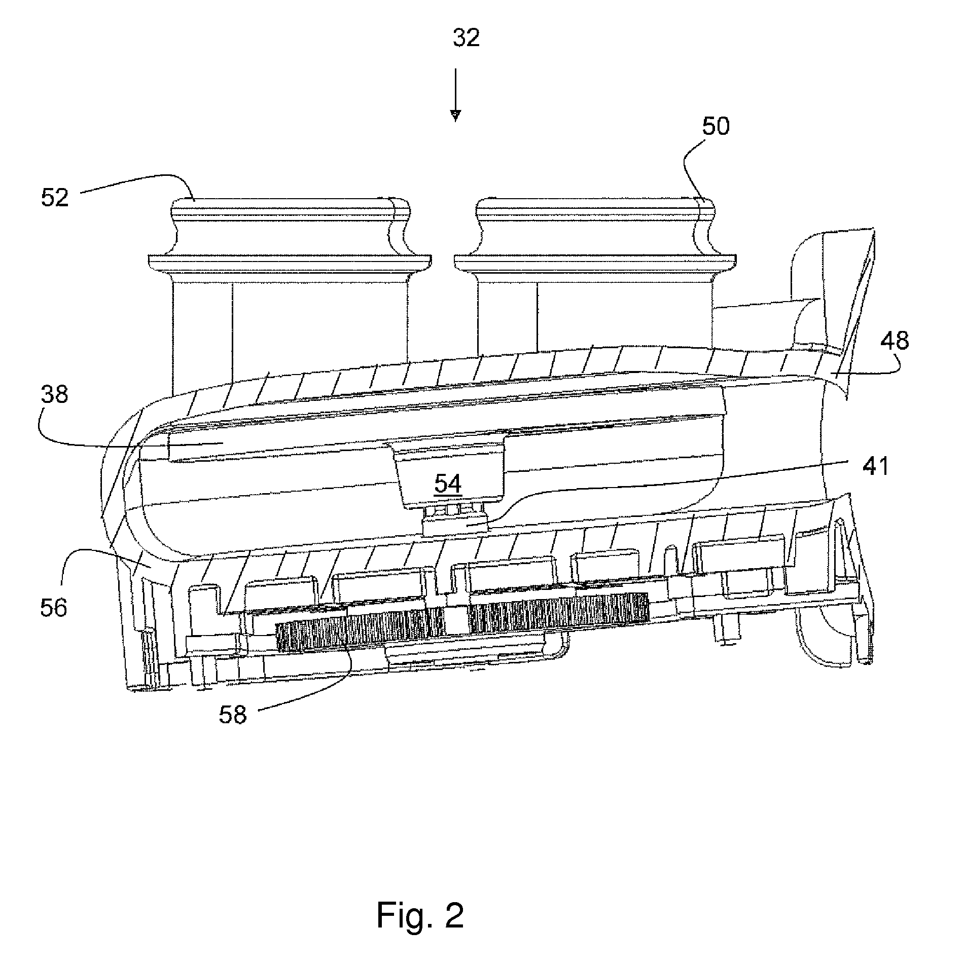 Method for detecting the position of a closure element in a water distribution mechanism