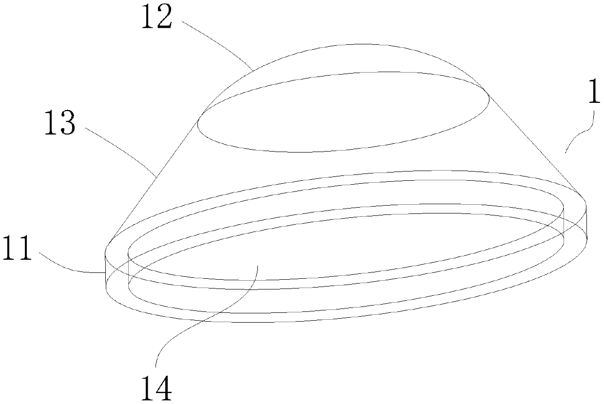 Lens and LED light source device adopting same