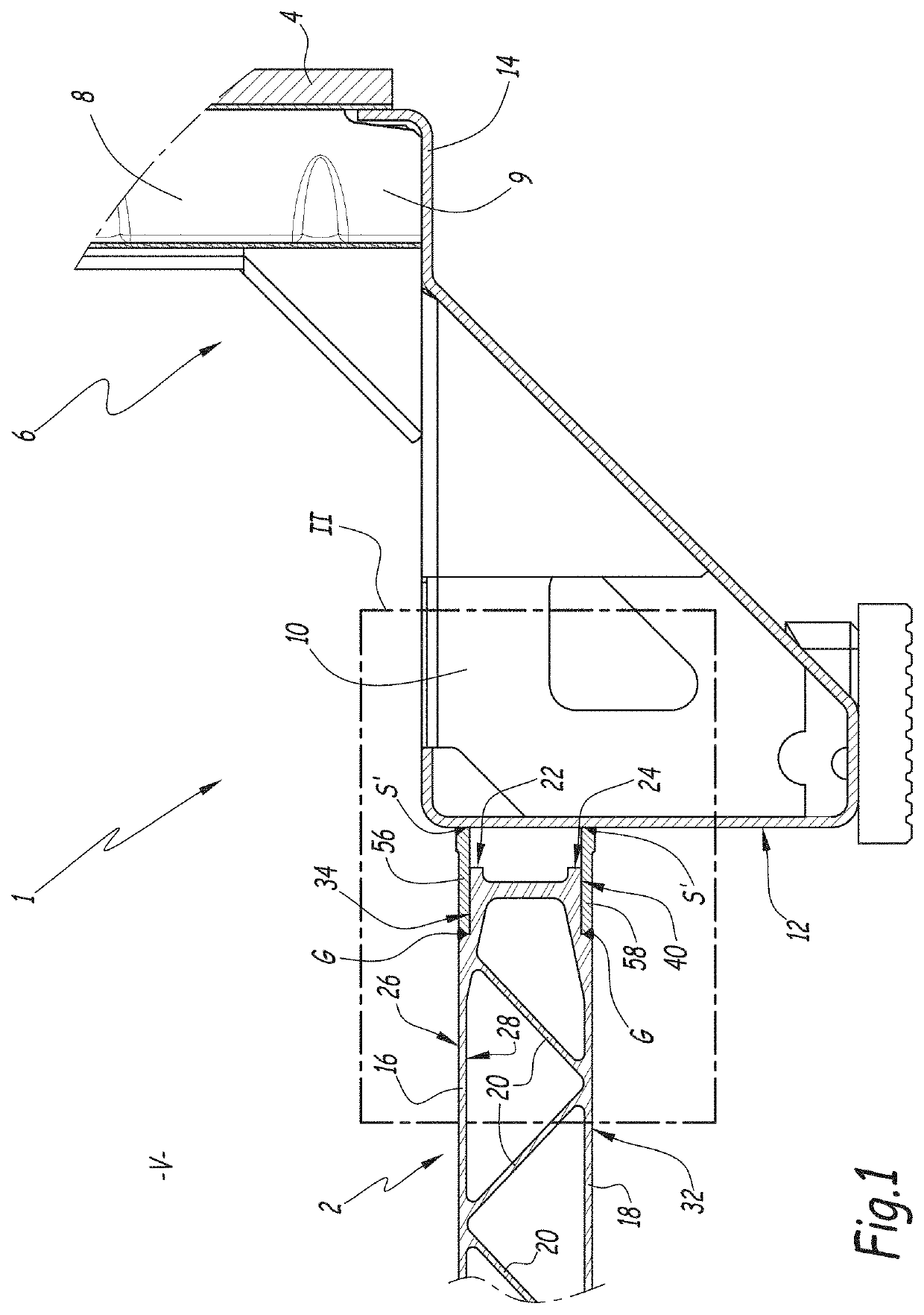 Railway vehicle body structure and manufacturing process thereof