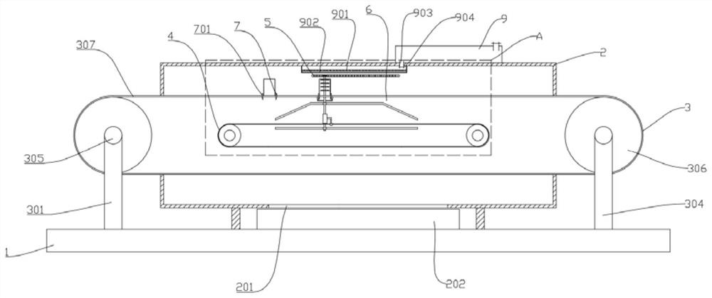 A cleaning device for inner holes of pipe fittings