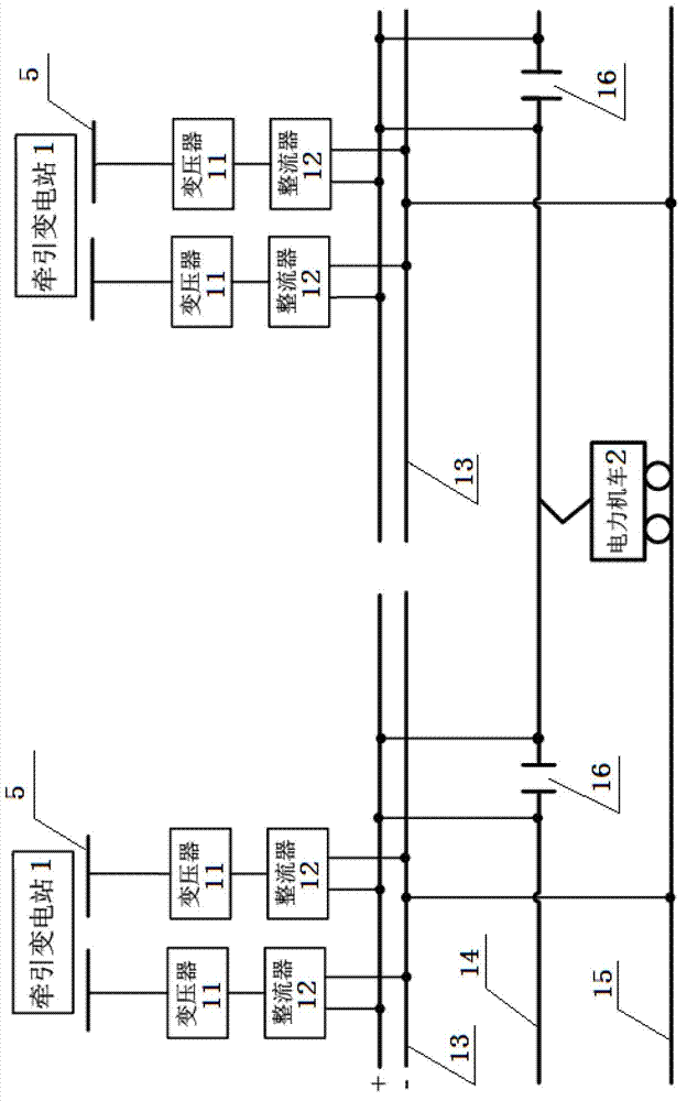 Bidirectional interactive type DC (direct-current) traction power supply system base on new energy